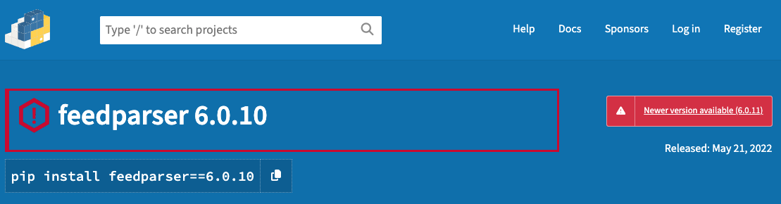 Example Open Source Registry with Page Annotation